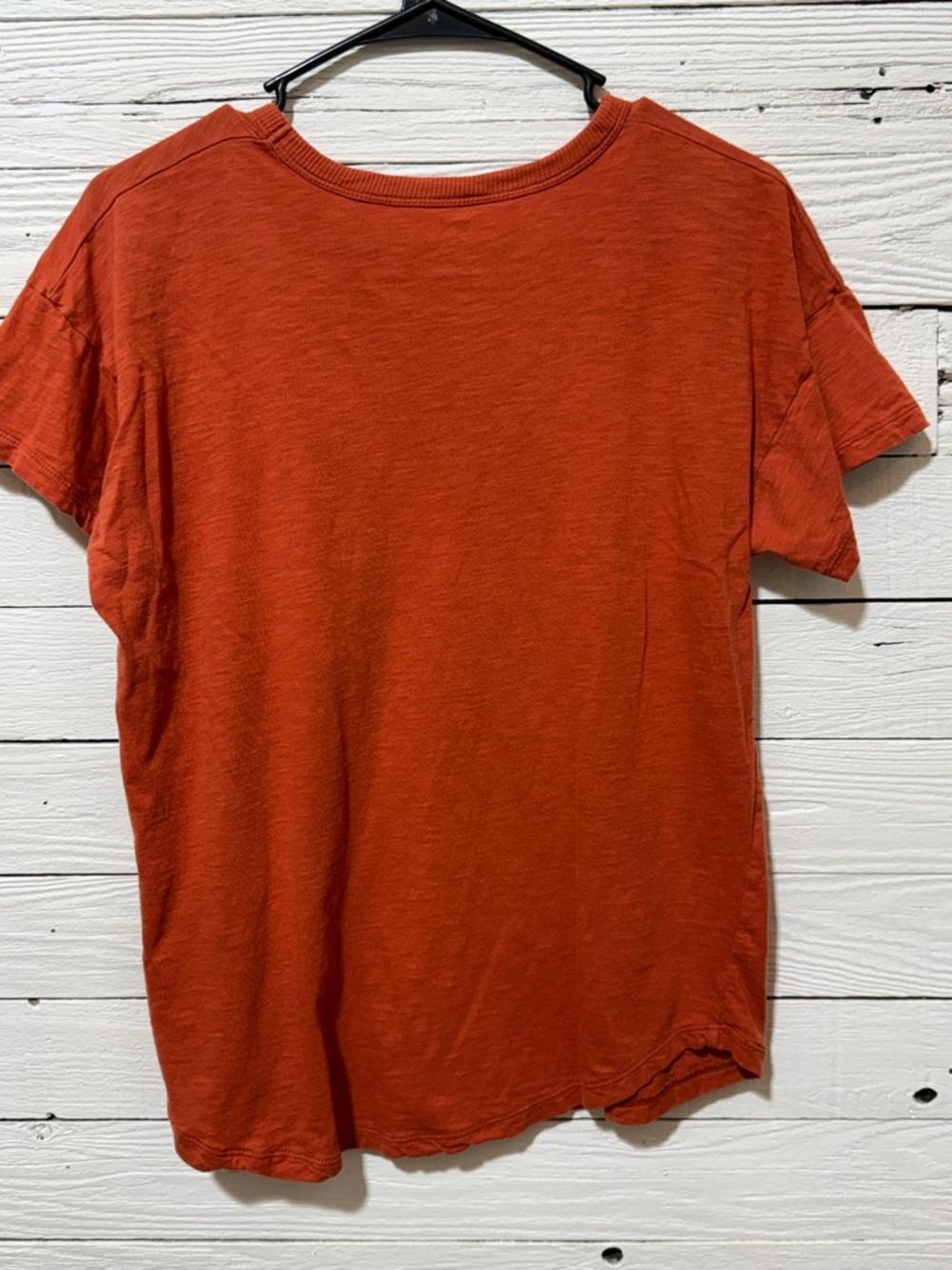 Madewell Orange Crewneck Tee Womens Large Casual - Picture 3 of 3